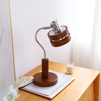 Living Room High-grade Atmosphere Mid-ancient French Walnut-color Table Lamp Retro