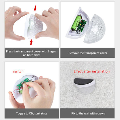 Solar Fence Light Outdoor Waterproof Wall Mount Decorative Lighting SP