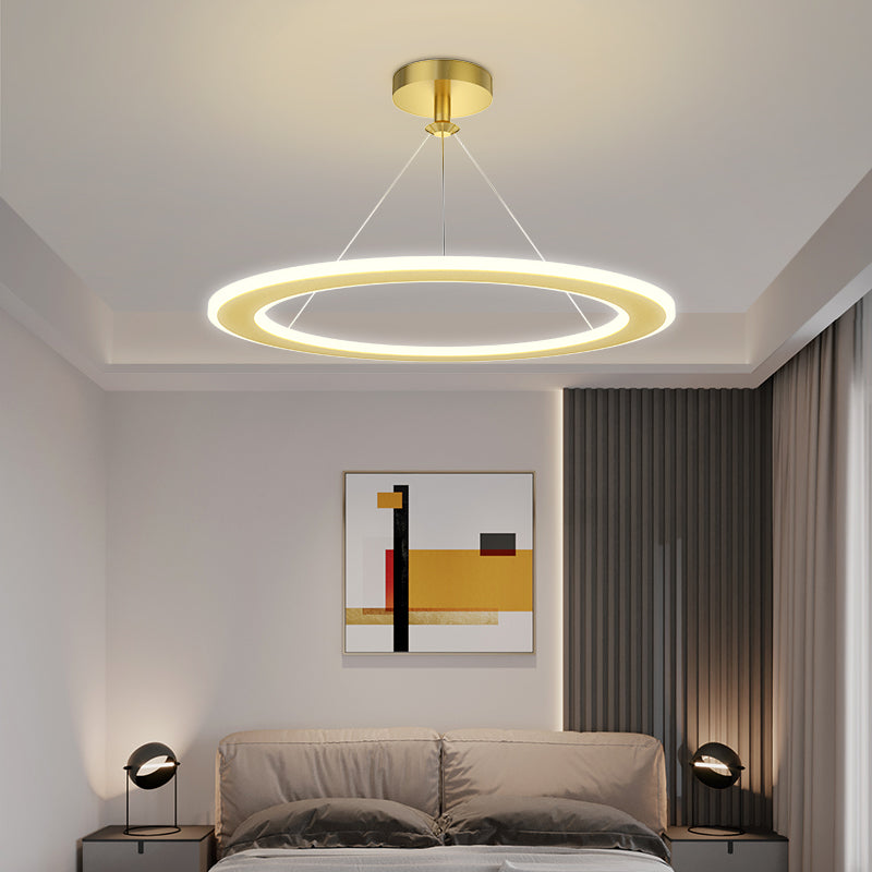 Modern Iron Circular LED Ceiling Chandelier