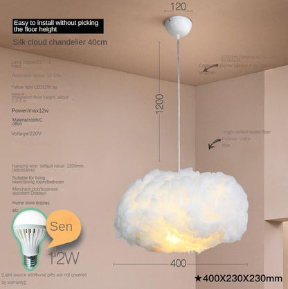 Cloud Chandelier Children's Clothing Store Creative Cotton Shape