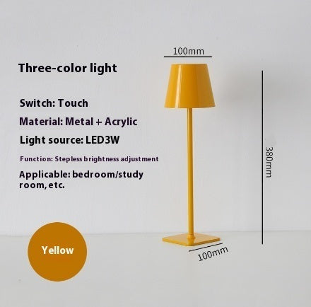 High Foot Aluminum Decorative Restaurant Small Night Lamp