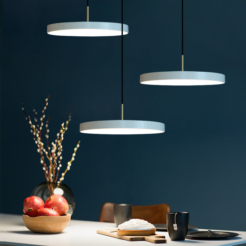 Nordic Restaurant Modern Minimalist Round Flying Saucer Chandelier