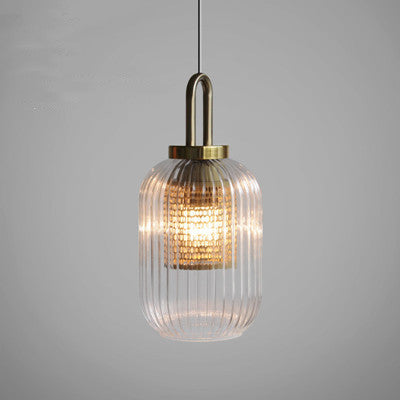 Taiwan Nordic Single Head Bedroom Bedside Glass Chandelier