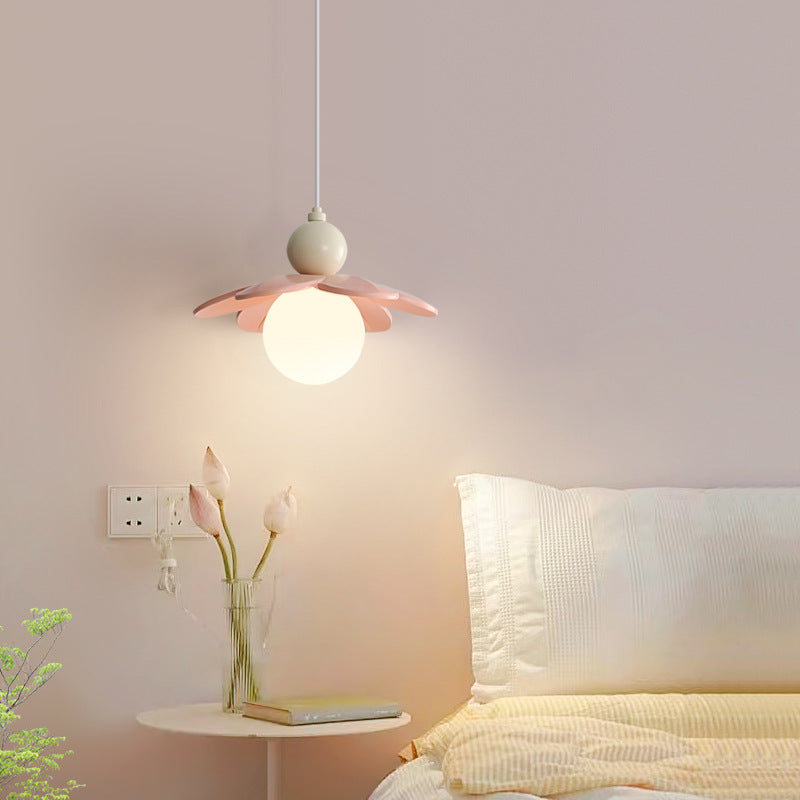 Cream Minimal Hanging Pendant Light Bedside
