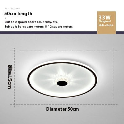 Bedroom Ceiling Lamp Simple Modern Study Lamp Personality Creative Round Cozy And Romantic