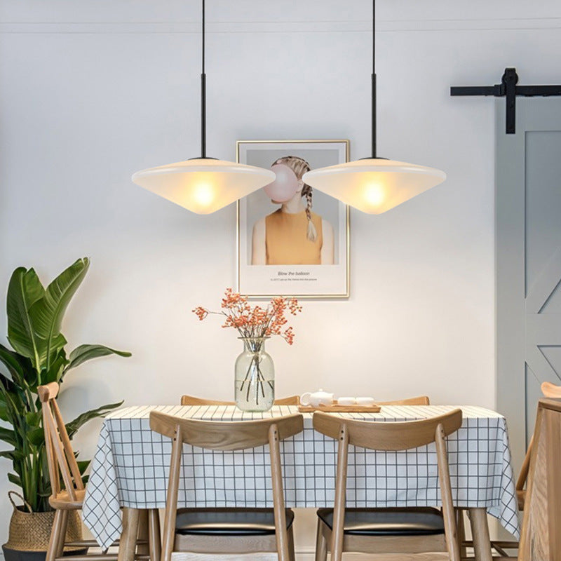 Nordic Post-modern Light Luxury UFO Glass Chandelier