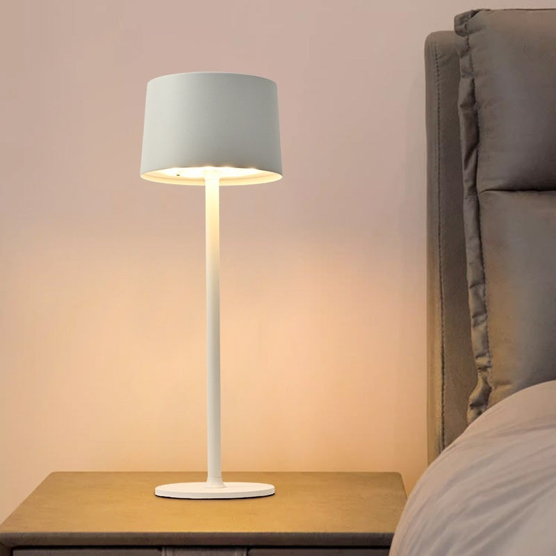 High Foot Bar Atmosphere Mushroom USB Charging Touch Metal Table Lamp