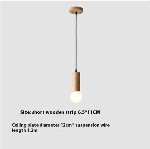 Wood Chandelier Restaurant Bar Stairs Simple Modern Creative Lamp