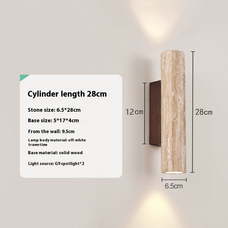 Mid-ancient Minimalist Bedroom Bedside Wall Lamp Living Room Cream Style Wall Lamp