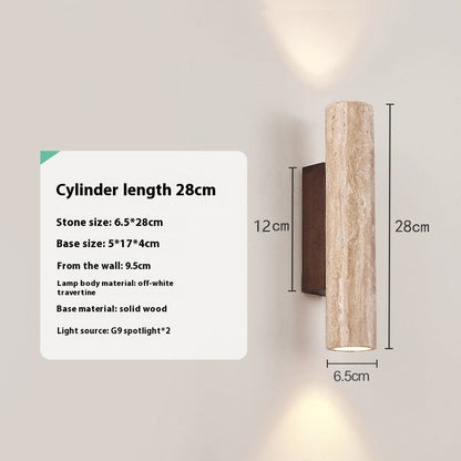 Mid-ancient Minimalist Bedroom Bedside Wall Lamp Living Room Cream Style Wall Lamp