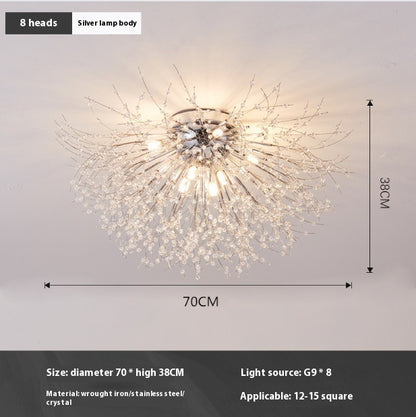 Lamp In The Living Room Dandelion Crystal Chandelier