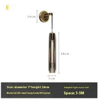 Crystal Copper Wall Pendant Light Modern Aisle