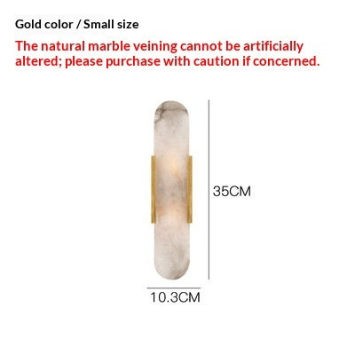 Modern Marble Wall Sconce Black Gold