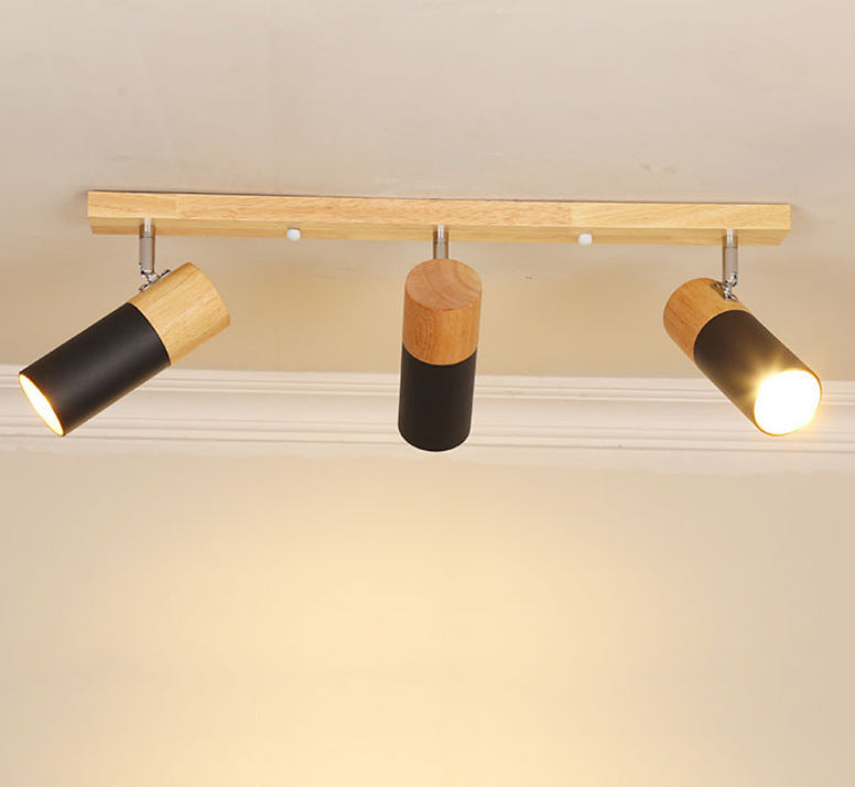 Log Simple Cloakroom Adjustable Ceiling Spotlight