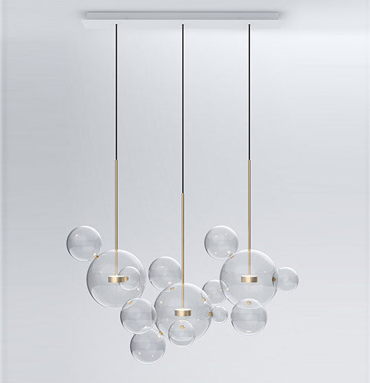 Nordic Glass Bubble Pendant Chandelier LED