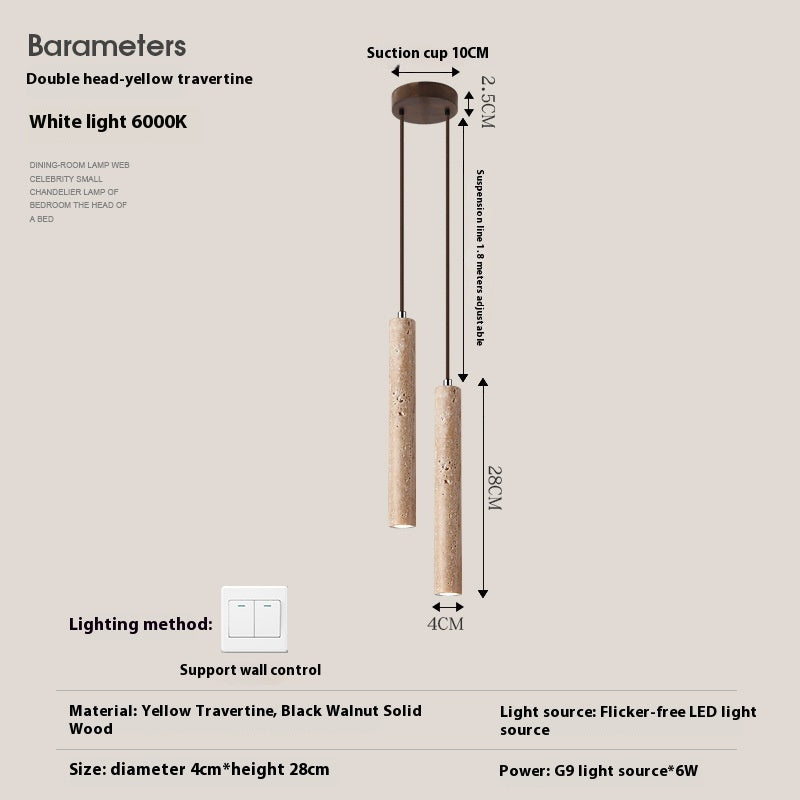 Bedside Chandelier Minimalist Long Line Living Room Wall Light Bulb