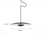 Nordic UFO Pendant Light - Wood/Black Design