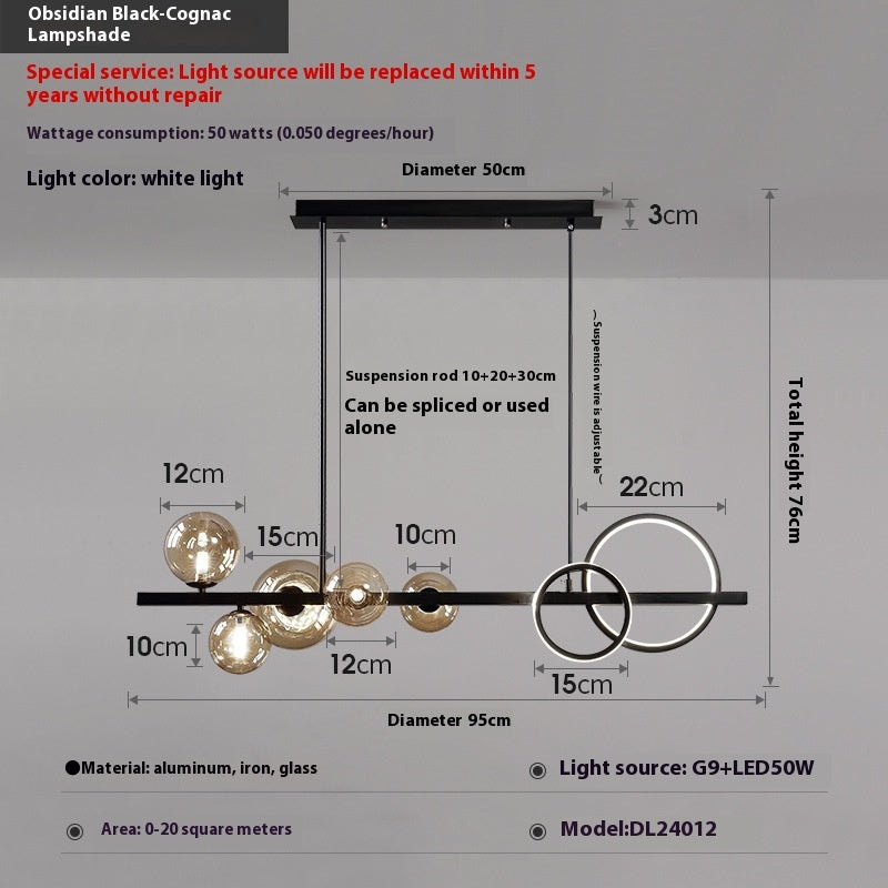 Dining-room Lamp Modern Minimalist Led Chandelier