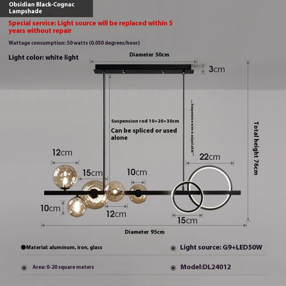 Dining-room Lamp Modern Minimalist Led Chandelier