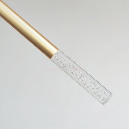 Cylindrical Long Tube Chandelier With Bubble LED