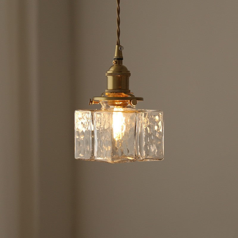 Japanese Retro Glass Small Droplight Nordic