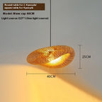 Modern Bamboo Woven Pendant Light