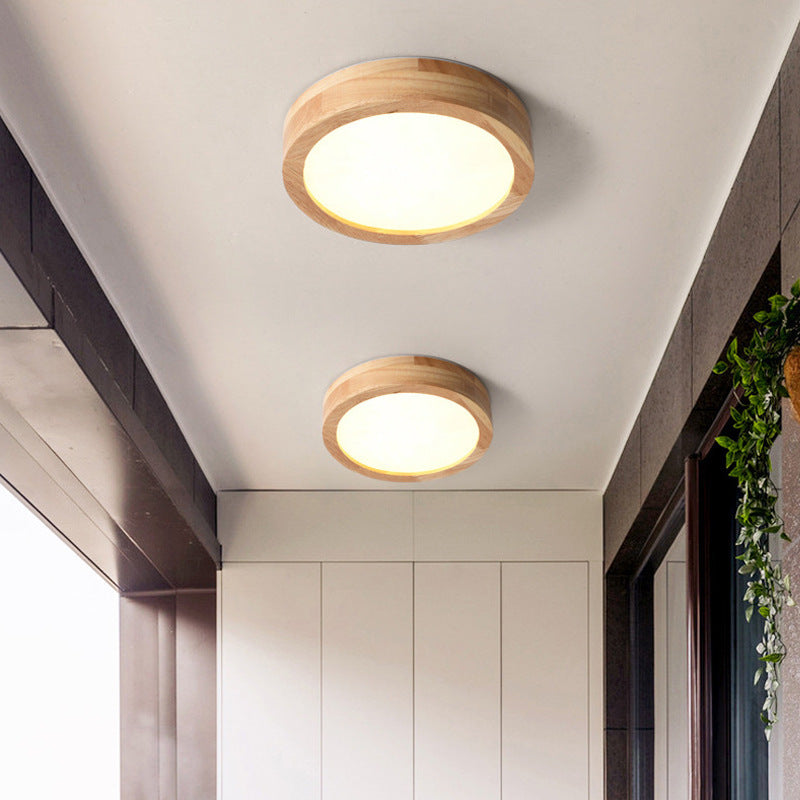 Hallway Aisle Light Household Bedroom Simple Log Corridor Ceiling Lamp