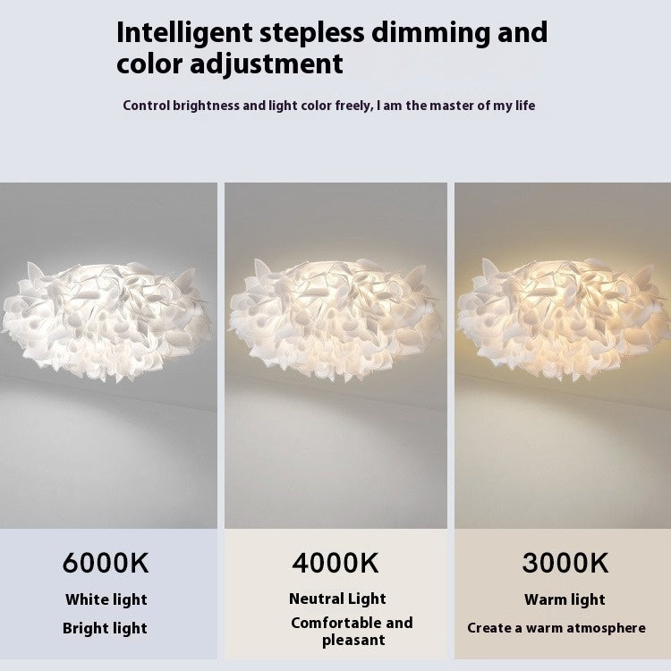 Italian Design Bedroom Light Petals Simple Modern