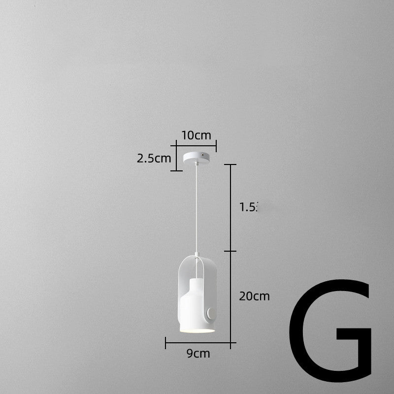 Nordic Bedside Small Chandelier Bar Art Three-head Dining Room Lamp