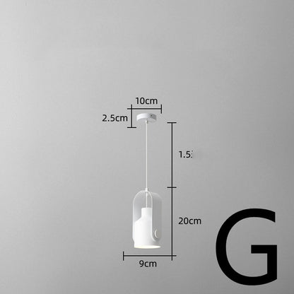 Nordic Bedside Small Chandelier Bar Art Three-head Dining Room Lamp