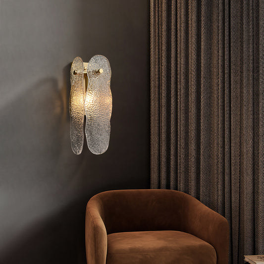 Water-Wave Glass Wall Lamp - Modern Minimalist Design