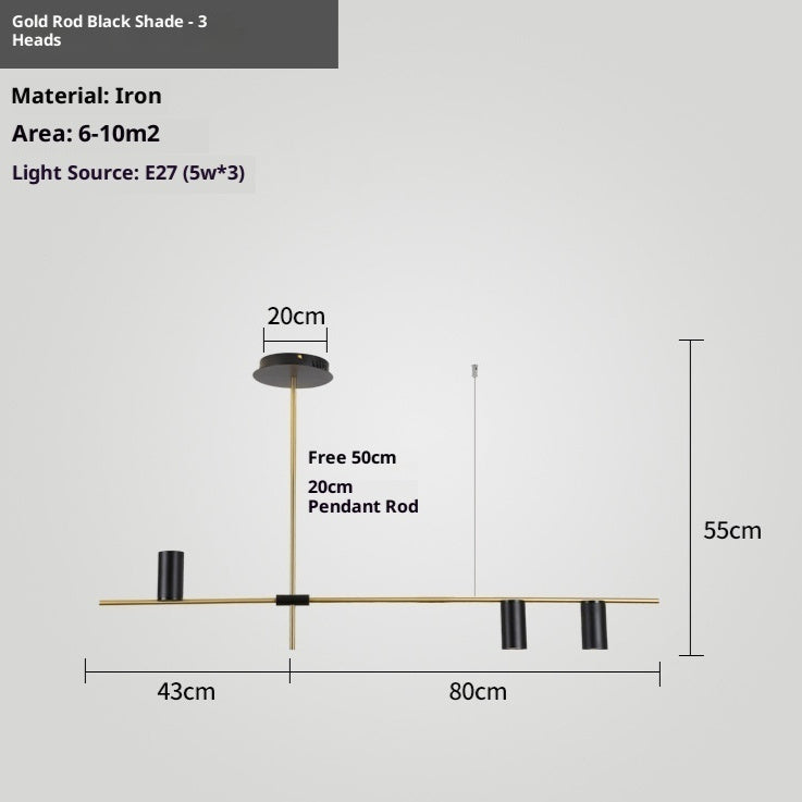 Nordic Retractable Boom Pendant Light