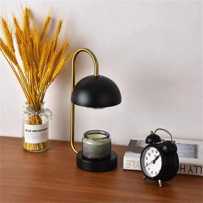 Minimalist Bedside Wooden Fused Candle Lamp