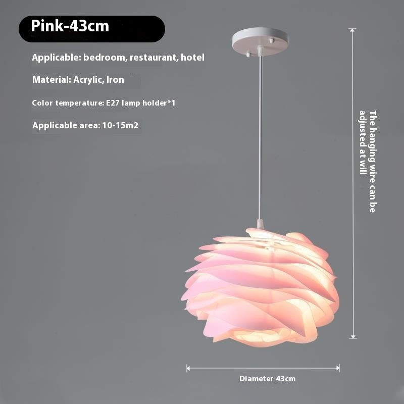 Chinese Rose Flower Bedroom Chandelier Romantic And Cozy