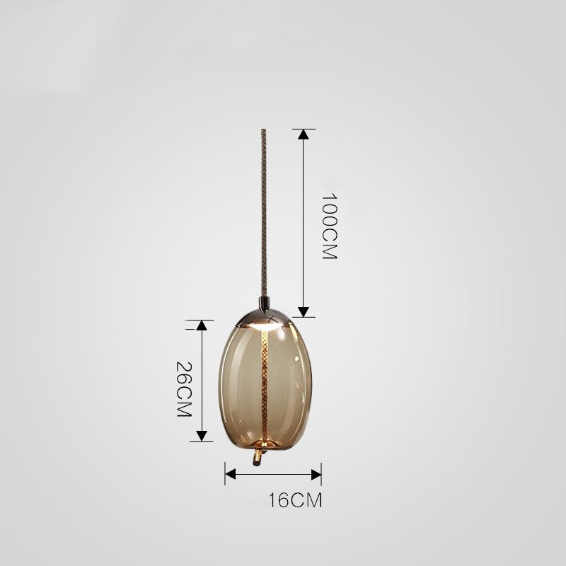 Nordic Glass Pendant Chandelier Single Head