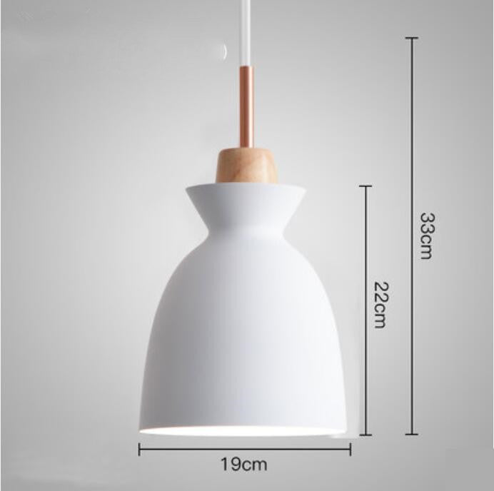 Lámpara Colgante Retro Industrial de Madera y Hierro Forjado