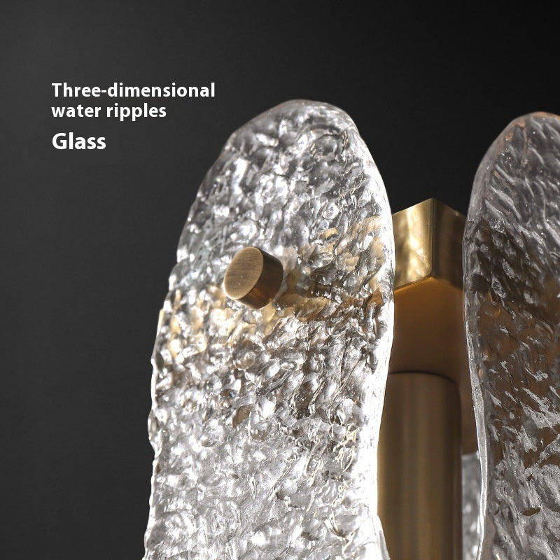 Water-Wave Glass Wall Lamp - Modern Minimalist Design
