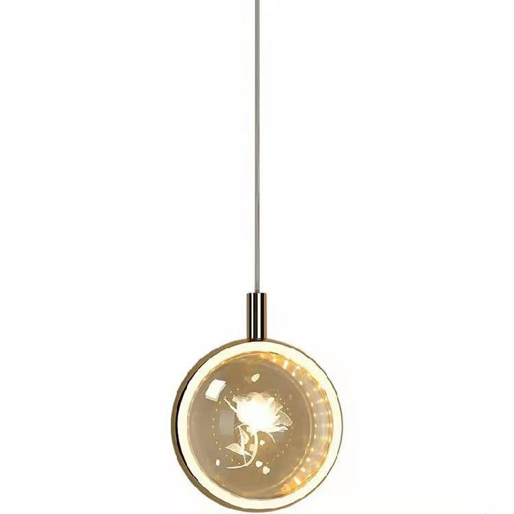 Lámpara Colgante Nórdica Medusa de Cristal