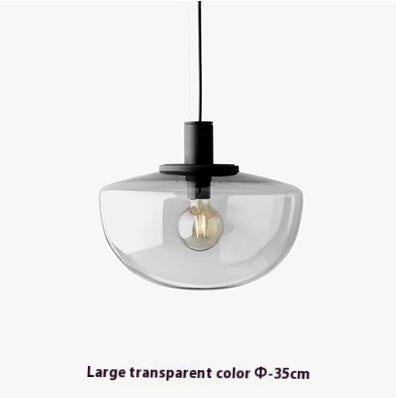 Designer Simple Milky White Glass Single-head Droplight