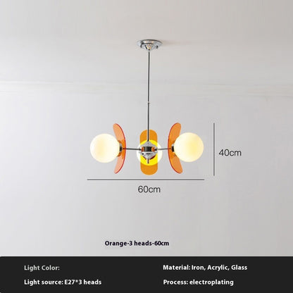 Retro Dining Room Chandelier Living Room Bedroom Eye Protection Chandelier