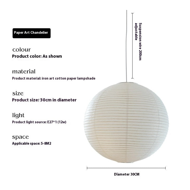 Ji Ji Feng Chandelier Wind Xuan Paper Lamp Bedroom Dining Room B & B Nokou Yong Lamp