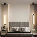 Nordic Minimalist Oval Aluminum Pendant Light
