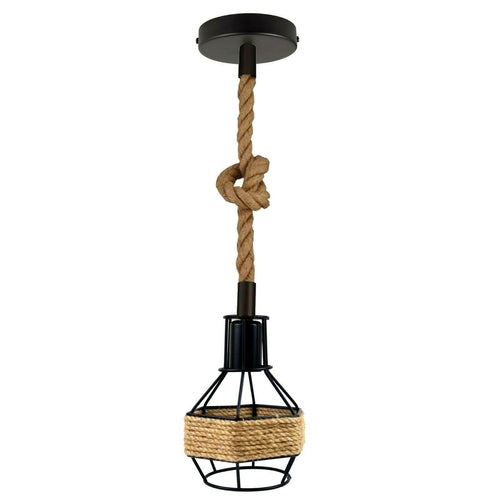 Retro Industrial Metal Pendant Light – Vintage Suspended Ceiling
