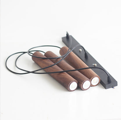 Long Chandelier Modern Minimalist Solid Wood