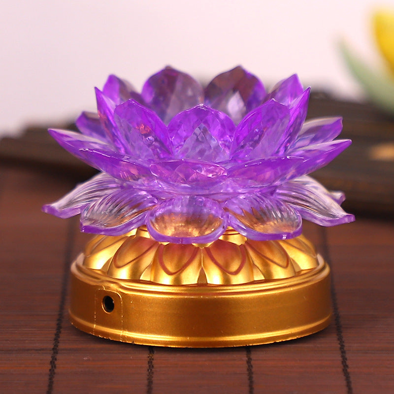 Blessing Lotus Lamp Buddha Front Ornaments