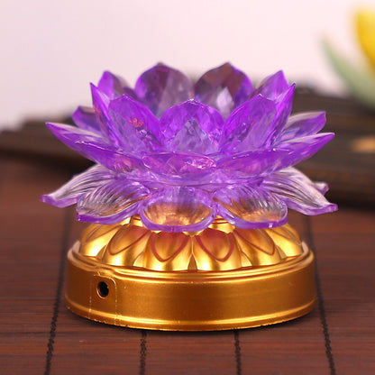Blessing Lotus Lamp Buddha Front Ornaments