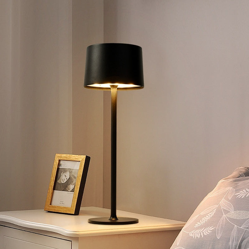 High Foot Bar Atmosphere Mushroom USB Charging Touch Metal Table Lamp