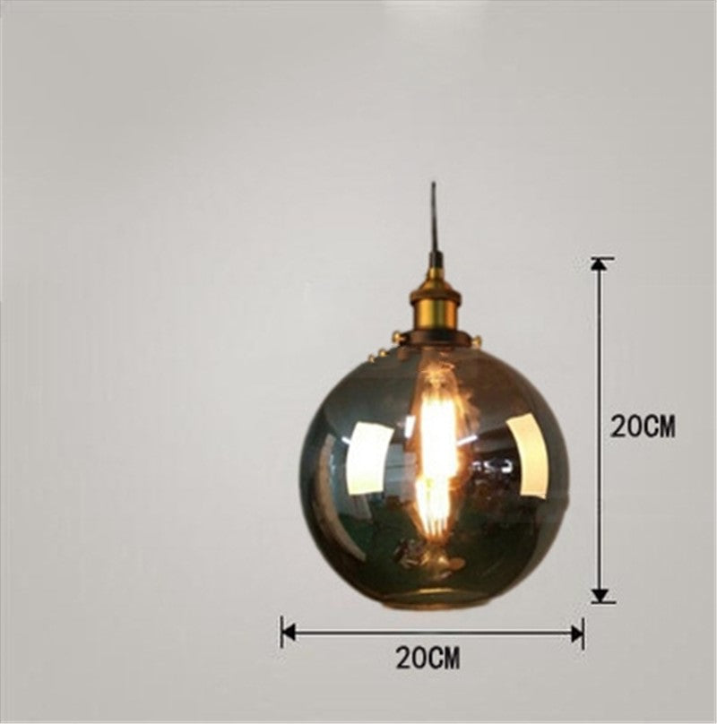 Nordic Industrial Glass Pendant Chandelier