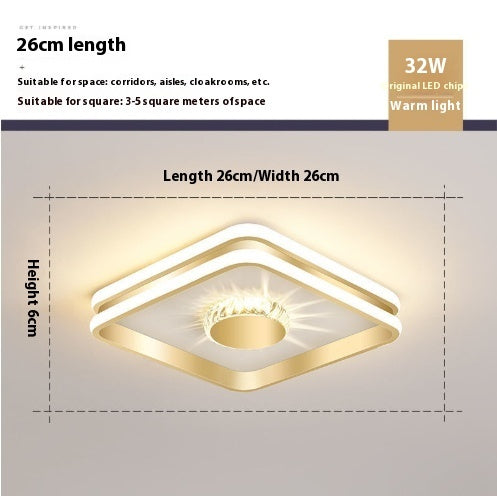 Bedroom Ceiling Lamp Simple Modern Study Lamp Personality Creative Round Cozy And Romantic