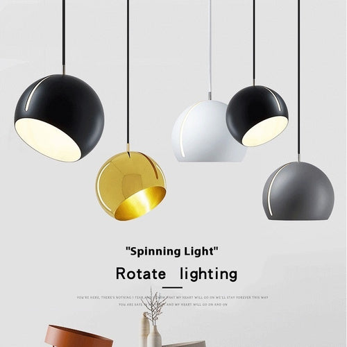 Lámpara Colgante Minimalista Moderna de Bola de Cristal